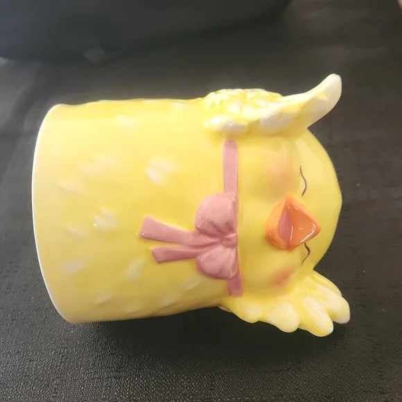 VINTAGE ADORABLE UPSIDE-DOWN BABY CHICK TEA CAP. - Picture 11 of 12